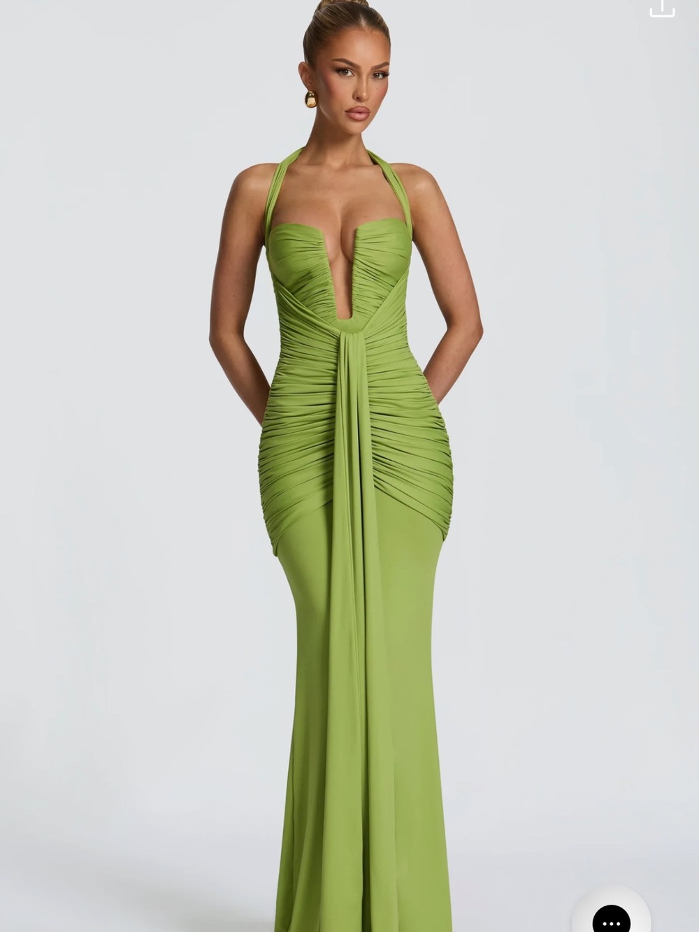 BabyBoo Morrigan Maxi Dress Olive Size Small